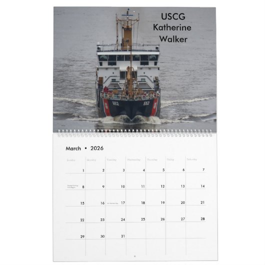 USCG On & Above the Hudson River 2023 Calendar Kalender (Mar 2026)