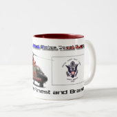 USCG-ondersteuning Tweekleurige Koffiemok (Voorkant rechts)