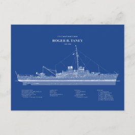 USCG Roger B. Taney whec-37 - ABD Briefkaart