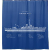 USCG Roger B. Taney whec-37 - ABD Douchegordijn (Voorkant)