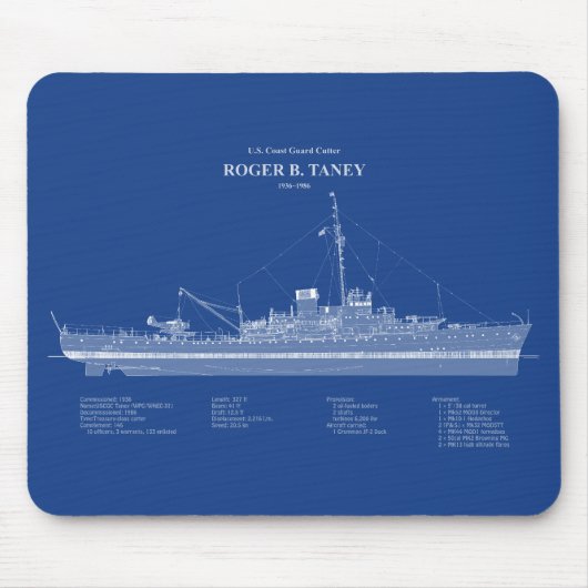 USCG Roger B. Taney whec-37 - ABD Muismat (Voorkant)