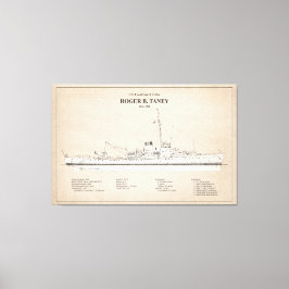 USCG Roger B. Taney whec-37 - SBD Canvas Afdruk