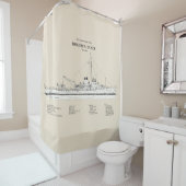 USCG Roger B. Taney whec-37 - SBD Douchegordijn (In situ)