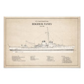 USCG Roger B. Taney whec-37 - SBD Foto Afdruk (Voorkant)