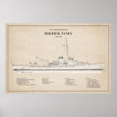USCG Roger B. Taney whec-37 - SBD Poster (Voorkant)
