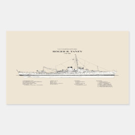 USCG Roger B. Taney whec-37 - SBD Rechthoekige Sticker