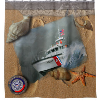 USCG SHOWER CURTAIN- Levesque en Cosgrove #1 Douchegordijn