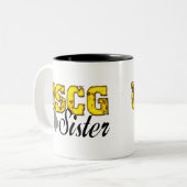 USCG Sister Tweekleurige Koffiemok (Voorkant links)