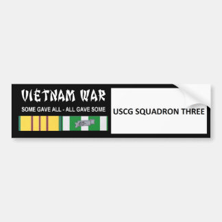 USCG SQUADRON DRIE VIETNAM WAR VETERAN BUMPERSTICKER