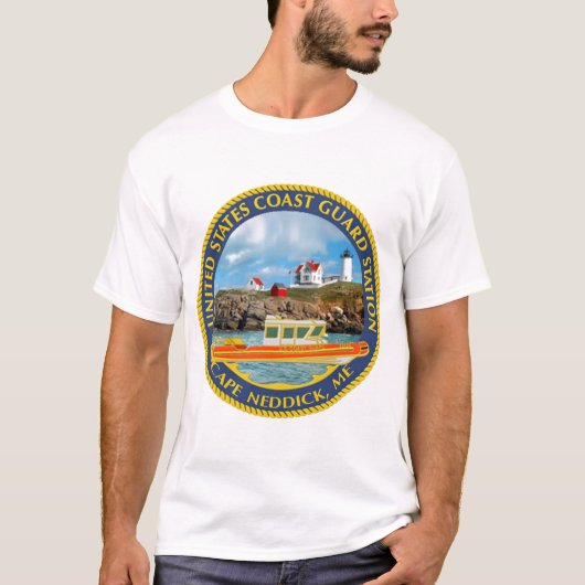 USCG-station Cape Neddick T-shirt (Voorkant)