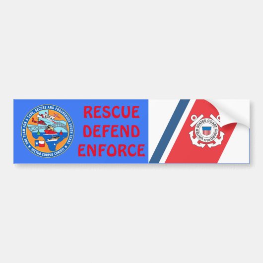 USCG Station Corpus Christi Texas Bumpersticker (Voorkant)