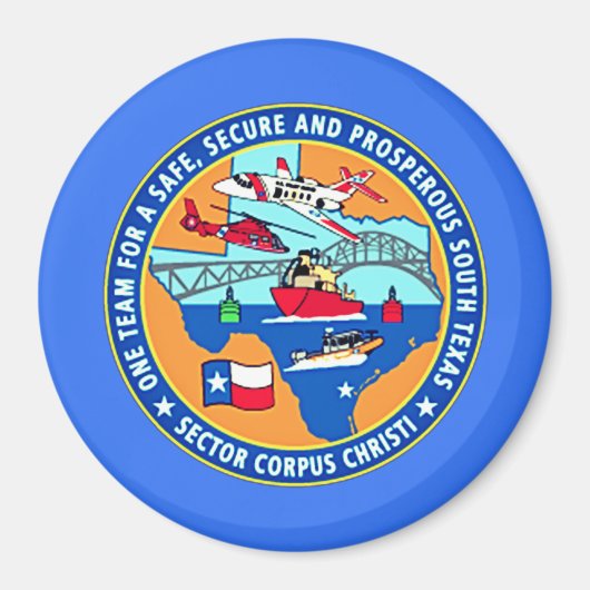 USCG Station Corpus Christi Texas Magneet (Voorkant)
