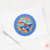 USCG Station Corpus Christi Texas Ronde Sticker (Envelop)