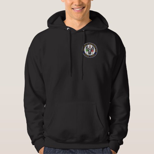 USCG-steun voor het navigatieteam Kodiak Alaska Hoodie (Voorkant)
