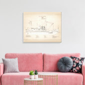 USCG Tender Fir WLM-212 - SBD Canvas Afdruk (Insitu (Woonkamer))