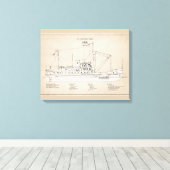 USCG Tender Fir WLM-212 - SBD Canvas Afdruk (Insitu (Houten vloer))