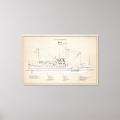 USCG Tender Fir WLM-212 - SBD Canvas Afdruk (Voorkant)