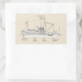 USCG Tender Fir WLM-212 - SBD Rechthoekige Sticker (Tas)