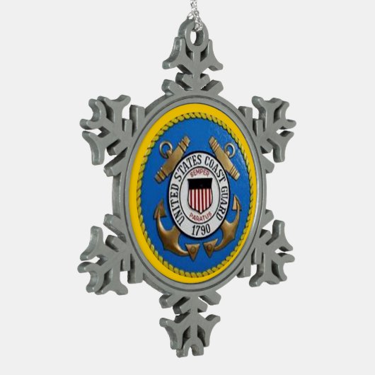 USCG TIN SNEEUWVLOK ORNAMENT (Links)