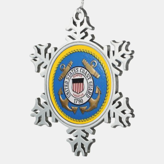 USCG TIN SNEEUWVLOK ORNAMENT (Rechts)
