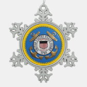 USCG TIN SNEEUWVLOK ORNAMENT (Voorkant)