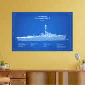 USCG USS Albuquerque PF-7 - ABD Canvas Afdruk (Insitu (Woonkamer))