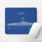 USCG USS Albuquerque PF-7 - ABD Muismat (Met muis)