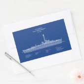 USCG USS Albuquerque PF-7 - ABD Rechthoekige Sticker (Envelop)