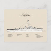 USCG USS Albuquerque PF-7 - SBD Briefkaart (Voorkant)