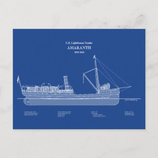USCG Vuurtoren Tender Amaranth - ABD Briefkaart