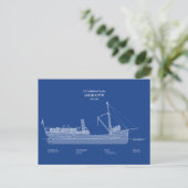 USCG Vuurtoren Tender Amaranth - ABD Briefkaart (Staand voorkant)