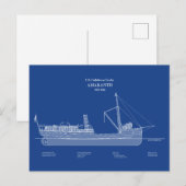 USCG Vuurtoren Tender Amaranth - ABD Briefkaart (Voorkant / Achterkant)
