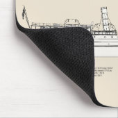 USCG Vuurtoren Tender Amaranth - SBD Muismat (Hoek)