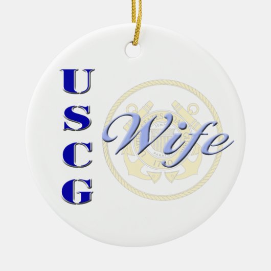 USCG Wife Ornament (Voorkant)