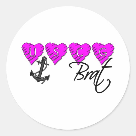 USCGBRAT3 RONDE STICKER (Voorkant)