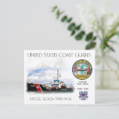 USCGC Acacia WLB-406 Aanbesteding Briefkaart (Staand voorkant)