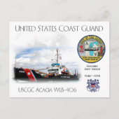 USCGC Acacia WLB-406 Aanbesteding Briefkaart (Voorkant)
