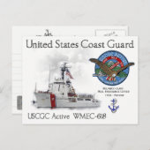 USCGC Actieve WMEC-618 Middelgrote Duurzame Kutter Briefkaart (Voorkant / Achterkant)