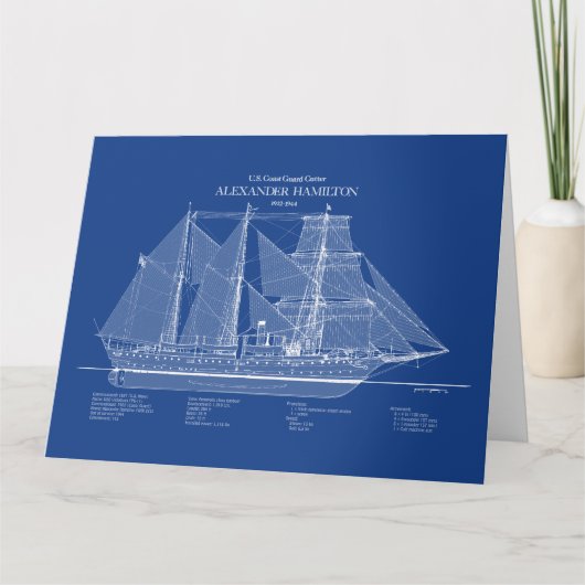 USCGC Alexander Hamilton wix-272 - ABD Bedankkaart (Voorkant)