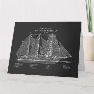 USCGC Alexander Hamilton wix-272 - ABD Bedankkaart