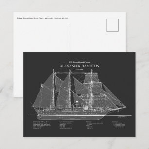 USCGC Alexander Hamilton wix-272 - ABD Briefkaart