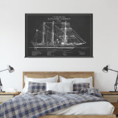 USCGC Alexander Hamilton wix-272 - ABD Canvas Afdruk (Insitu (Slaapkamer))
