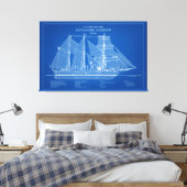 USCGC Alexander Hamilton wix-272 - ABD Canvas Afdruk (Insitu (Slaapkamer))
