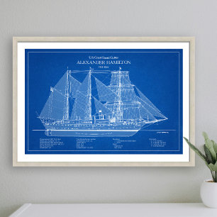 USCGC Alexander Hamilton wix-272 - ABD Foto Afdruk