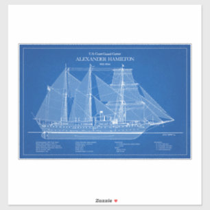 USCGC Alexander Hamilton wix-272 - ABD Sticker