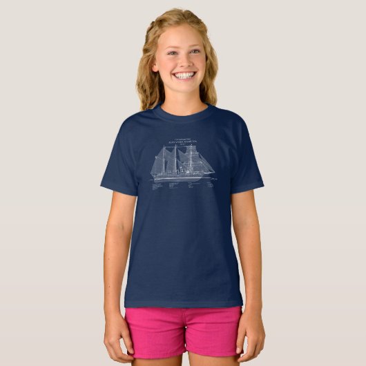 USCGC Alexander Hamilton wix-272 - ABD T-shirt (Voorkant volledig)
