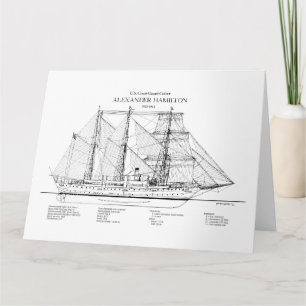USCGC Alexander Hamilton wix-272 - SBD Bedankkaart