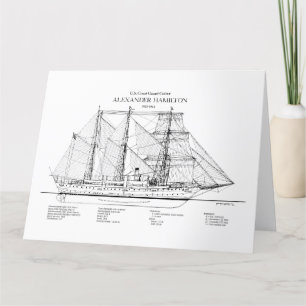 USCGC Alexander Hamilton wix-272 - SBD Bedankkaart