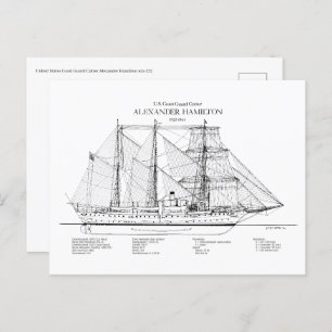 USCGC Alexander Hamilton wix-272 - SBD Briefkaart
