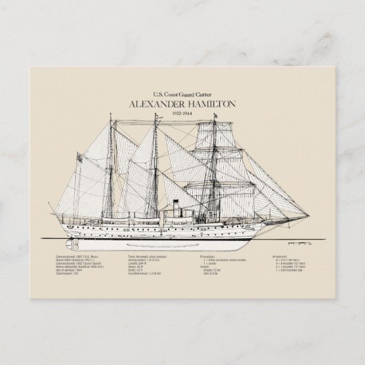 USCGC Alexander Hamilton wix-272 - SBD Briefkaart (Voorkant)